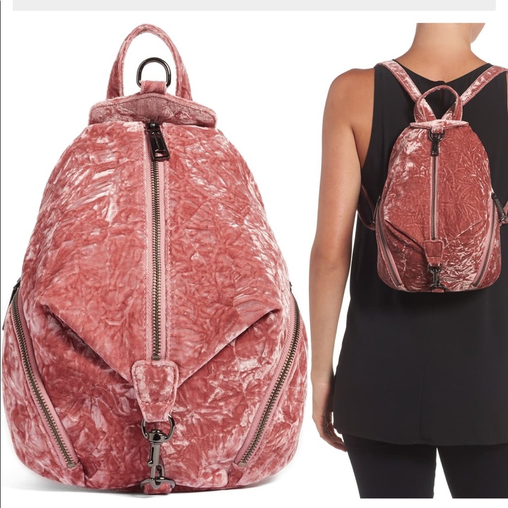 Rebecca Minkoff Medium Julian Velvet Backpack